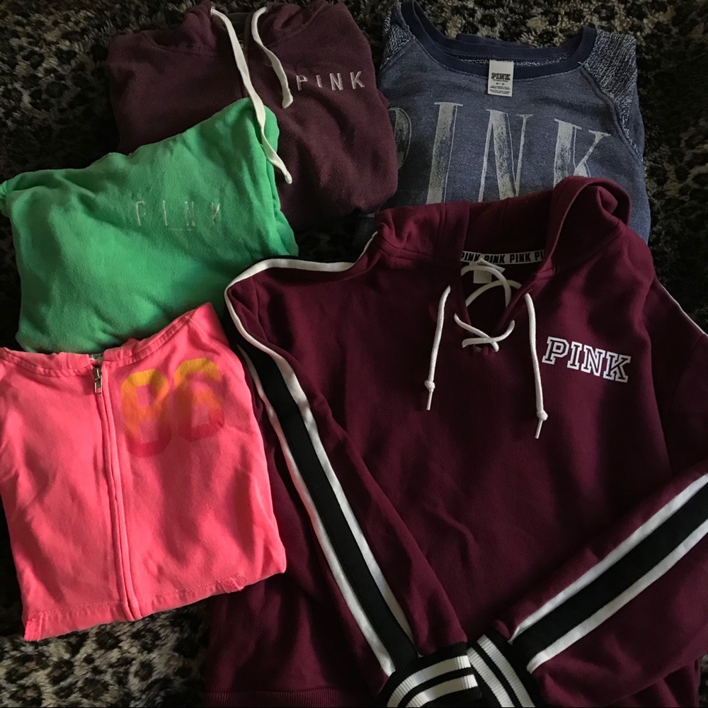 Bundle of VS PINK hoodies/sweatshirts